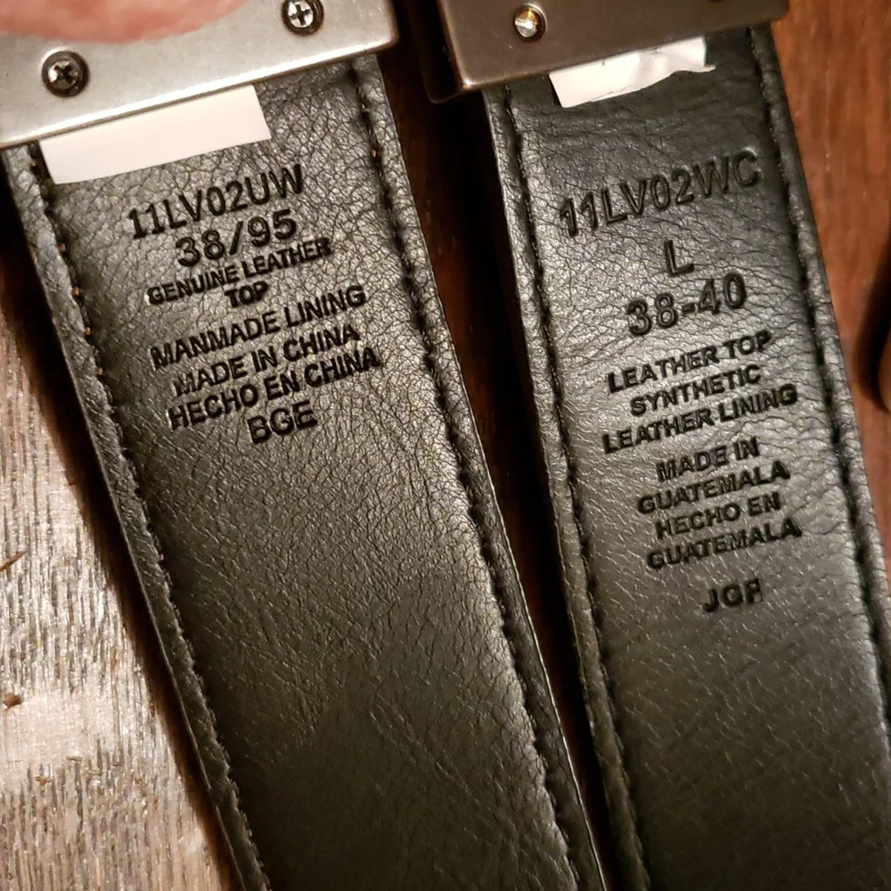Levi's belt genuine leather top